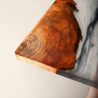 Custom Pine Wood and Resin Drink Coasters – Nature-Inspired Decor