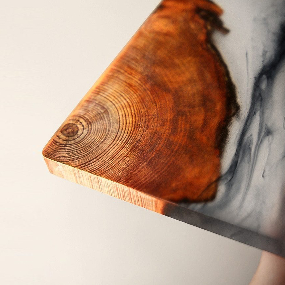 Custom Pine Wood and Resin Drink Coasters – Nature-Inspired Decor