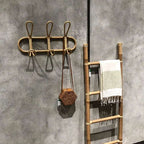 Organic Rattan Wall Hooks – Rustic Coat Hanger for Handmade Home Decor