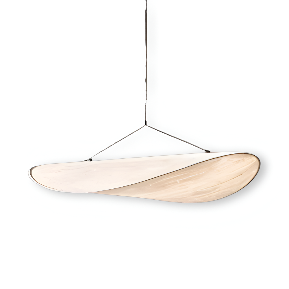 Wave-Shaped Panel LED Ceiling Light Fixture