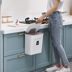 SmartSpace Hanging Waste Bin with Lid - Convenient One-Handed Disposal
