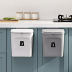 SmartSpace Hanging Waste Bin with Lid - Convenient One-Handed Disposal