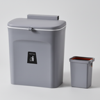 SmartSpace Hanging Waste Bin with Lid - Convenient One-Handed Disposal