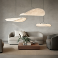 Oval Wave-Shaped Shade Hanging Ceiling Light Fixture