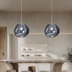 Molten-Style Glass Globe Pendant Light