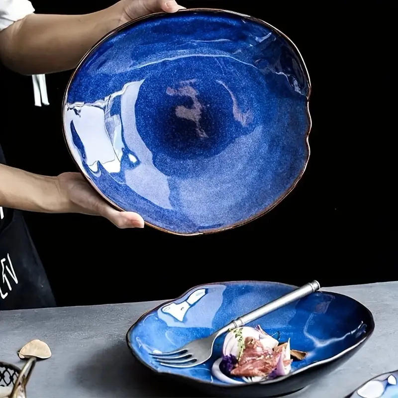 Elegant Embrace Ceramic Dining Plate