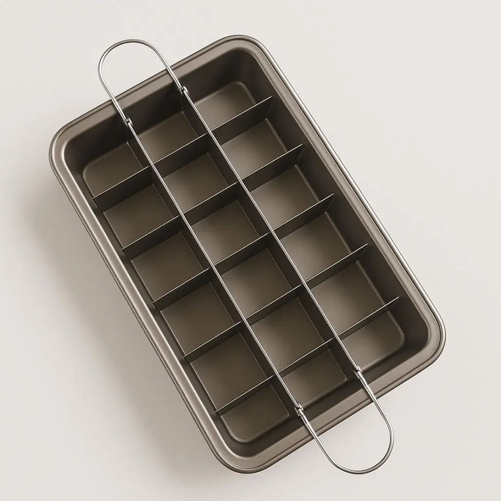 PerfectSlice Nonstick Brownie Bakeware with Divider
