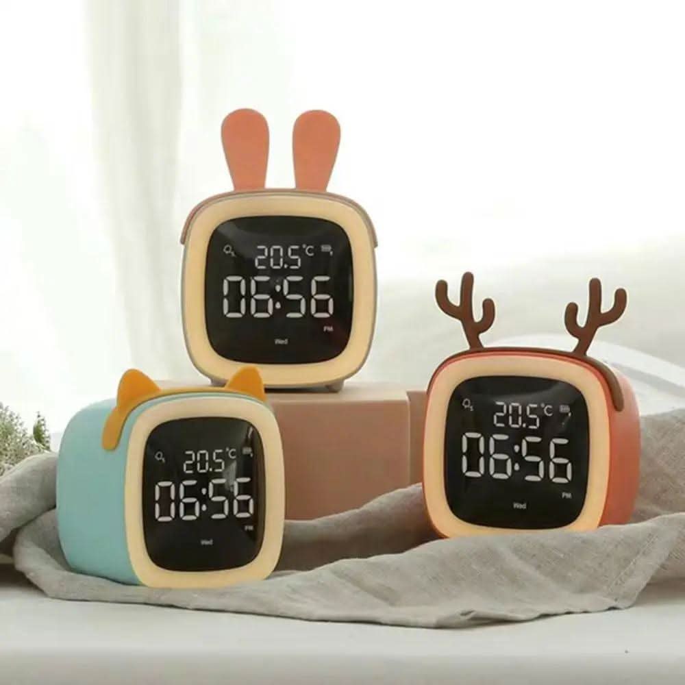 Charming Soft Night Light Alarm Clock for Kids
