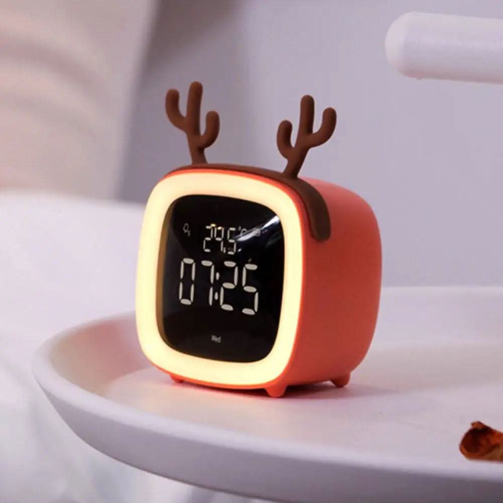 Charming Soft Night Light Alarm Clock for Kids
