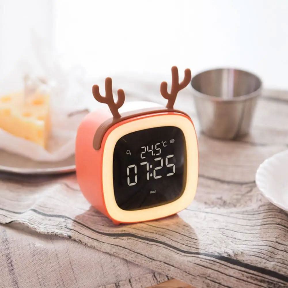 Charming Soft Night Light Alarm Clock for Kids