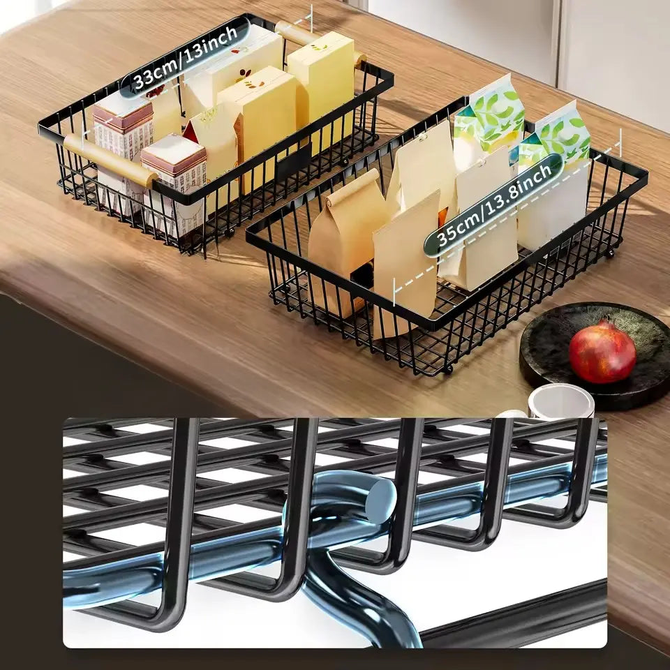 Elevate Your Kitchen with the Dual-Level Basket Stand
