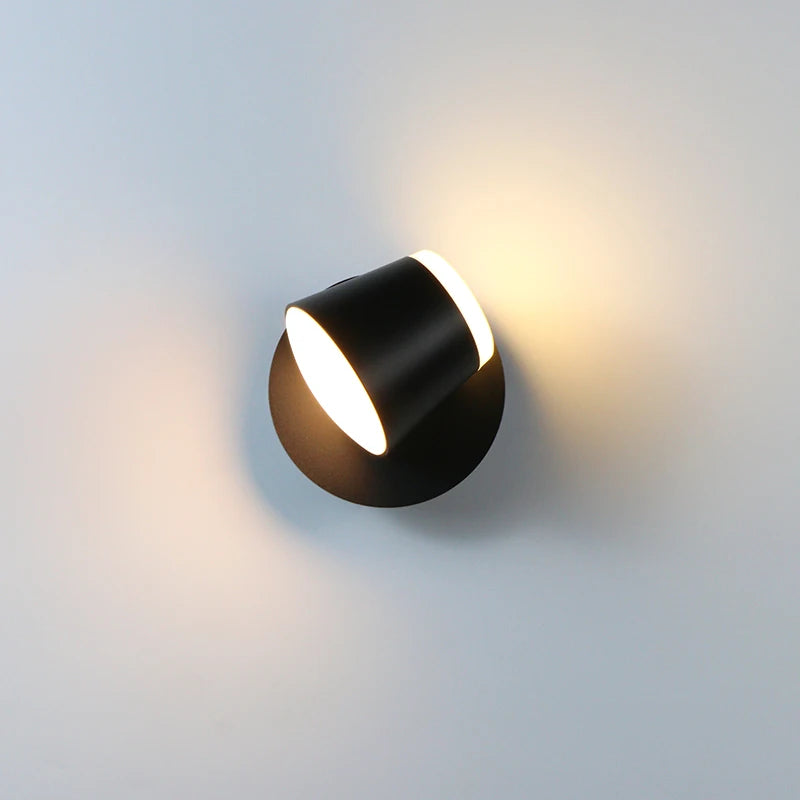 Adjustable Modern Wall Lamp with Rotatable LED Light
