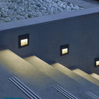 Recessed Outdoor Square LED Stair Wall Light Fixture
