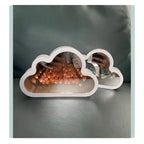Mirrored Glass Design Table Lamp in Tulip Shape
