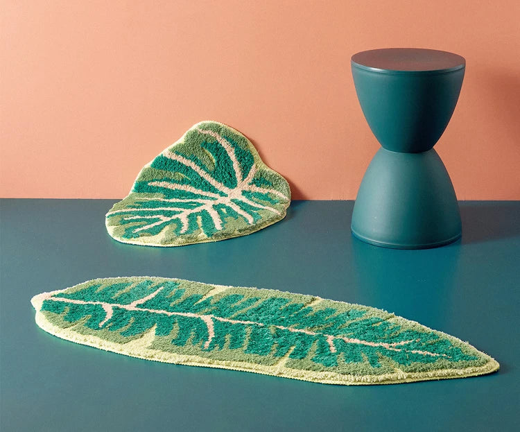 Tropical Serenity Bath Mat - Soft and Absorbent Area Rug