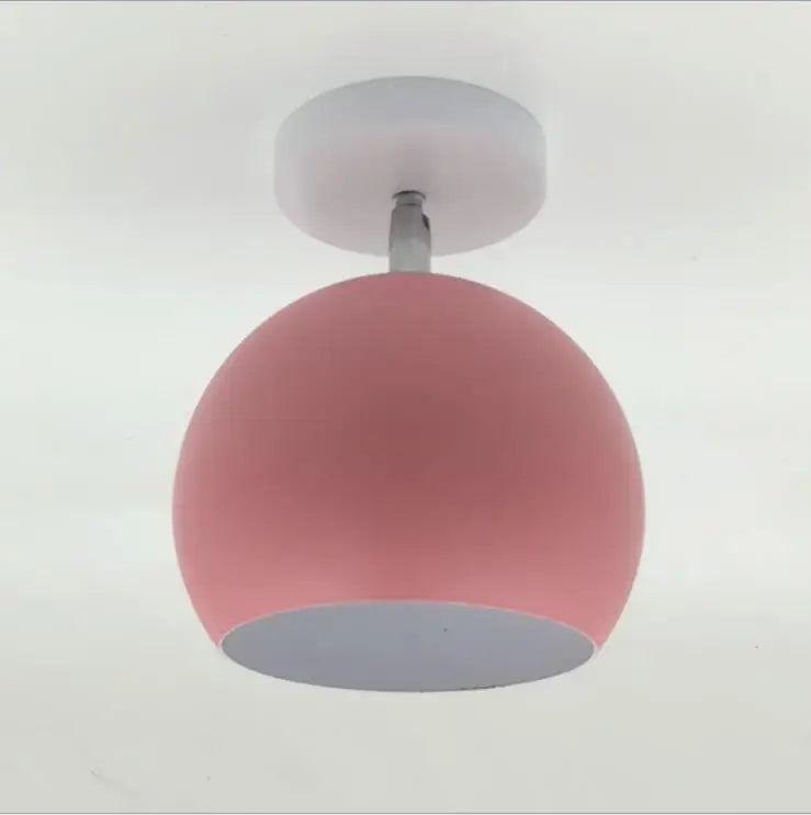 Contemporary Round Aluminum Ceiling Lamp – Nordic Macaron Style