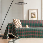 Plaid Design Microfiber Blend Sofa Cover for Stylish Home Decor