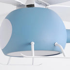 Helicopter Style Ceiling Light Fixture with Four Blades