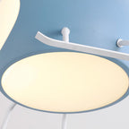 Helicopter Style Ceiling Light Fixture with Four Blades