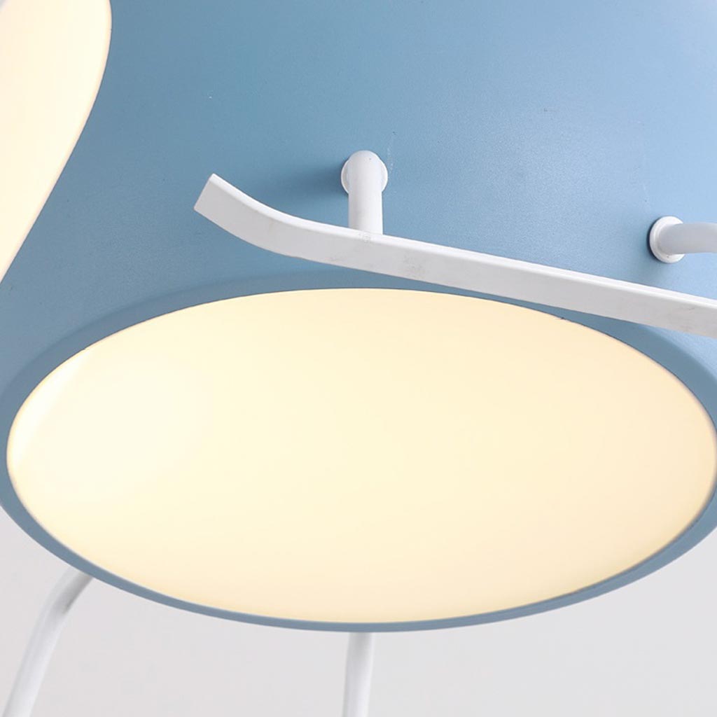 Helicopter Style Ceiling Light Fixture with Four Blades