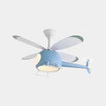 Helicopter Style Ceiling Light Fixture with Four Blades