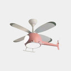 Helicopter Style Ceiling Light Fixture with Four Blades
