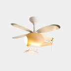Helicopter Style Ceiling Light Fixture with Four Blades