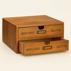 Rustic Charm Wooden Organizer with Versatile Drawers