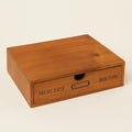 Rustic Charm Wooden Organizer with Versatile Drawers