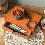 Rustic Charm Wooden Organizer with Versatile Drawers