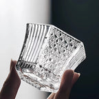 Luxe Prism Hex Glassware for Elevated Drinking