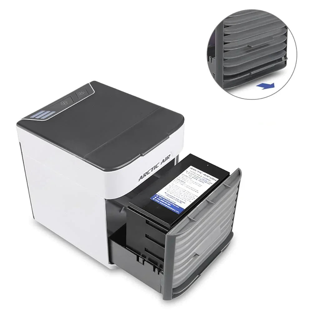 Portable Air Cooler with Fan and Water Reservoir - USB Powered