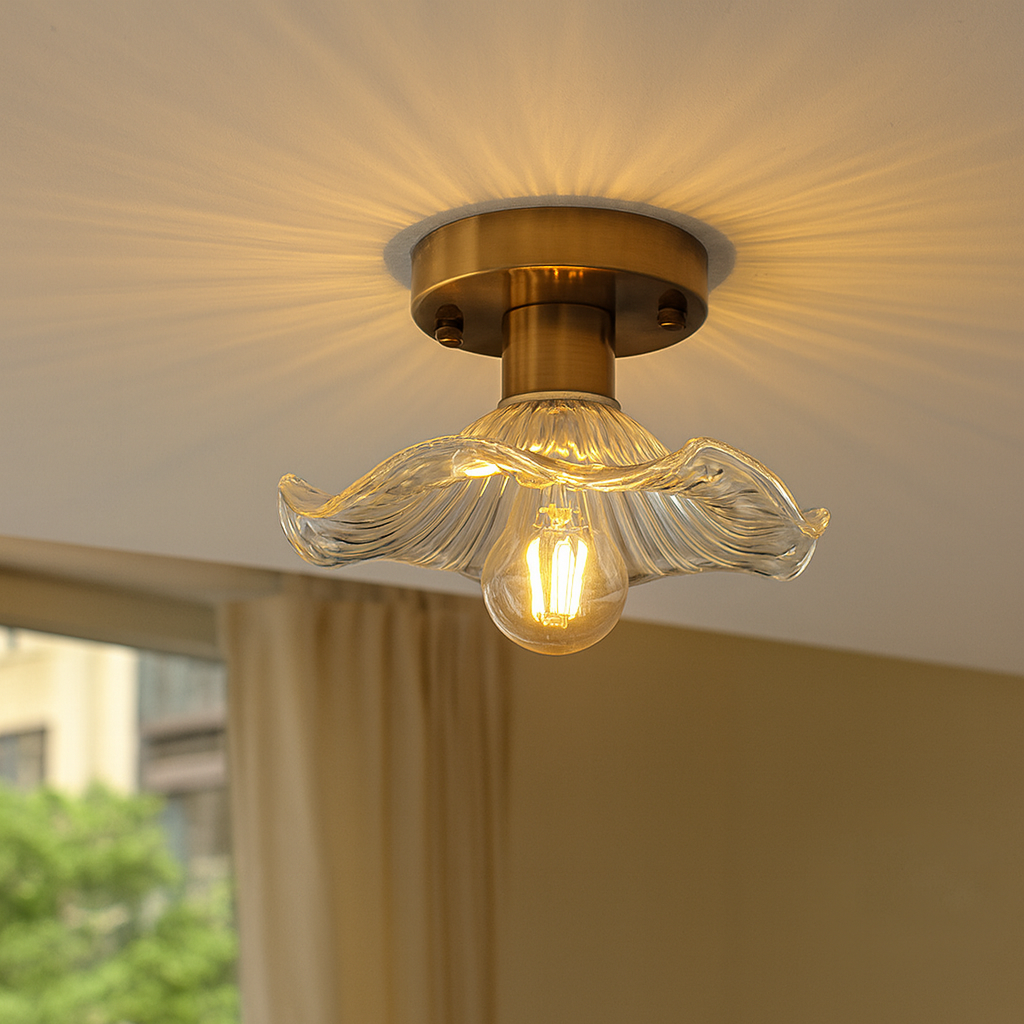 Floral Design Vintage Ceiling Lamp