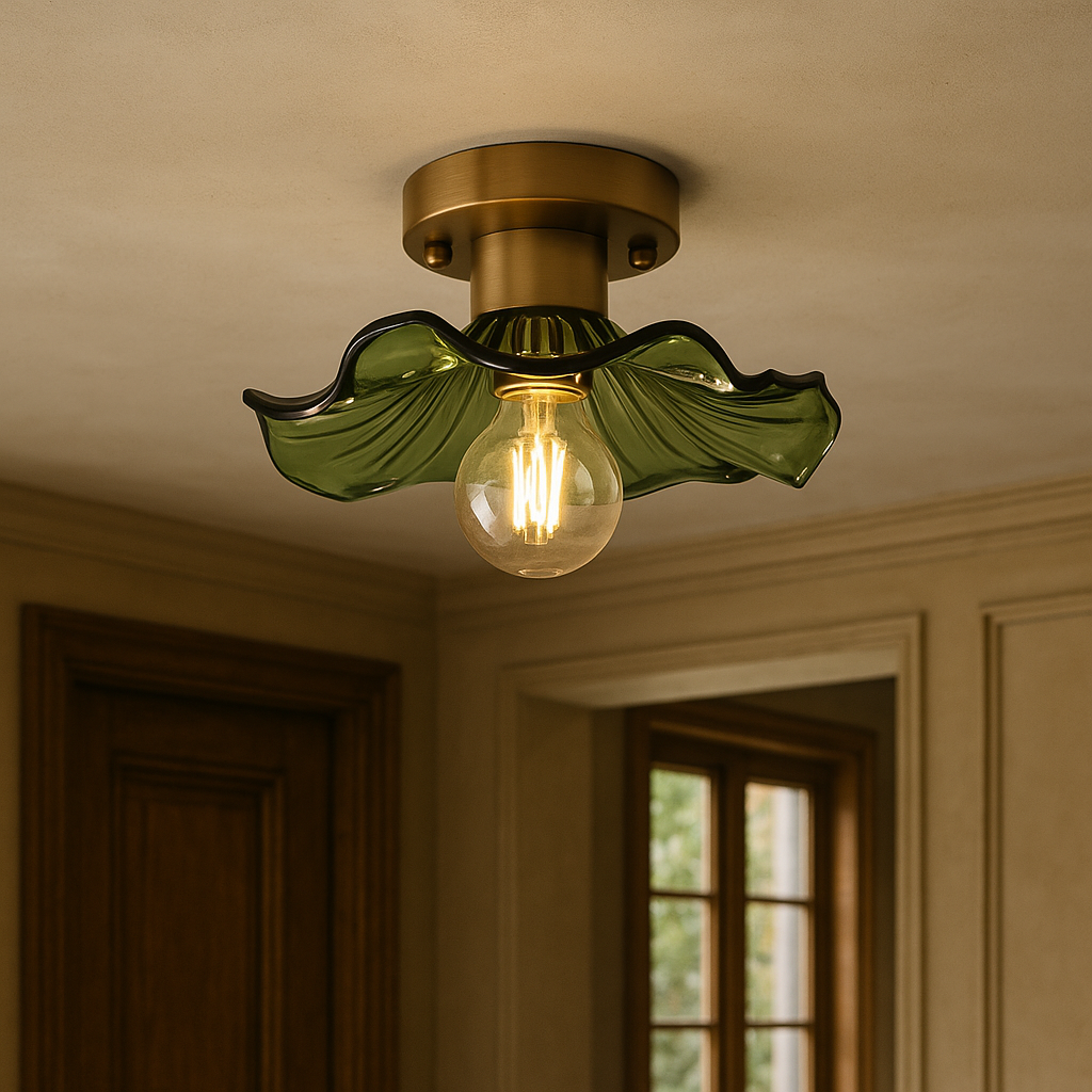 Floral Design Vintage Ceiling Lamp