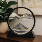 Tabletop Sculpture with Moving Sand Art for Home Decoration