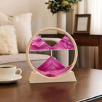 Tabletop Sculpture with Moving Sand Art for Home Decoration