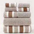 Set of 8 Quick-Dry Bath Towels in Soft Coral Fleece
