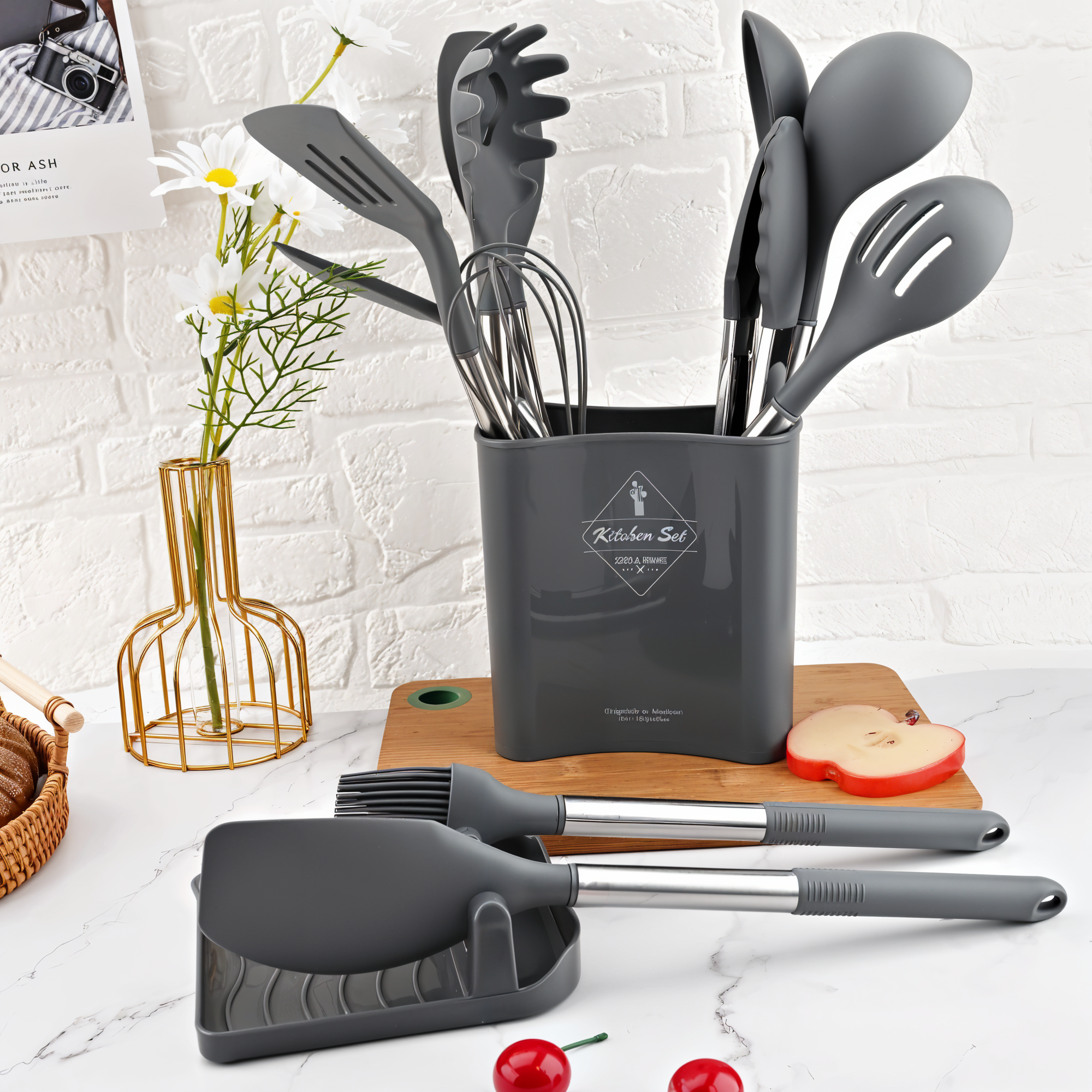 Complete Cooking Utensils Set – Silicone Kitchen Tools