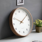 Minimalist Wooden Frame Wall Clock – Nordic Style Design