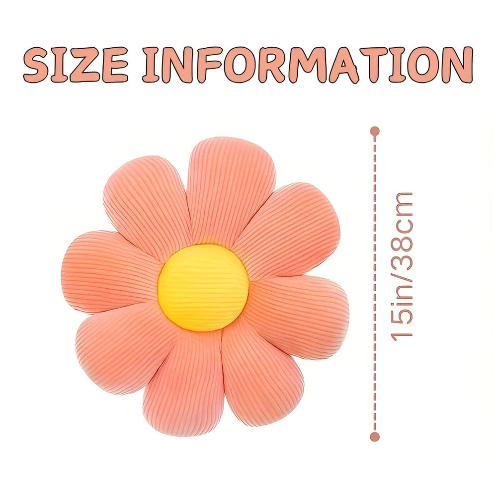 Floral-Shaped Decorative Pillow - Plush Comfort Cushion