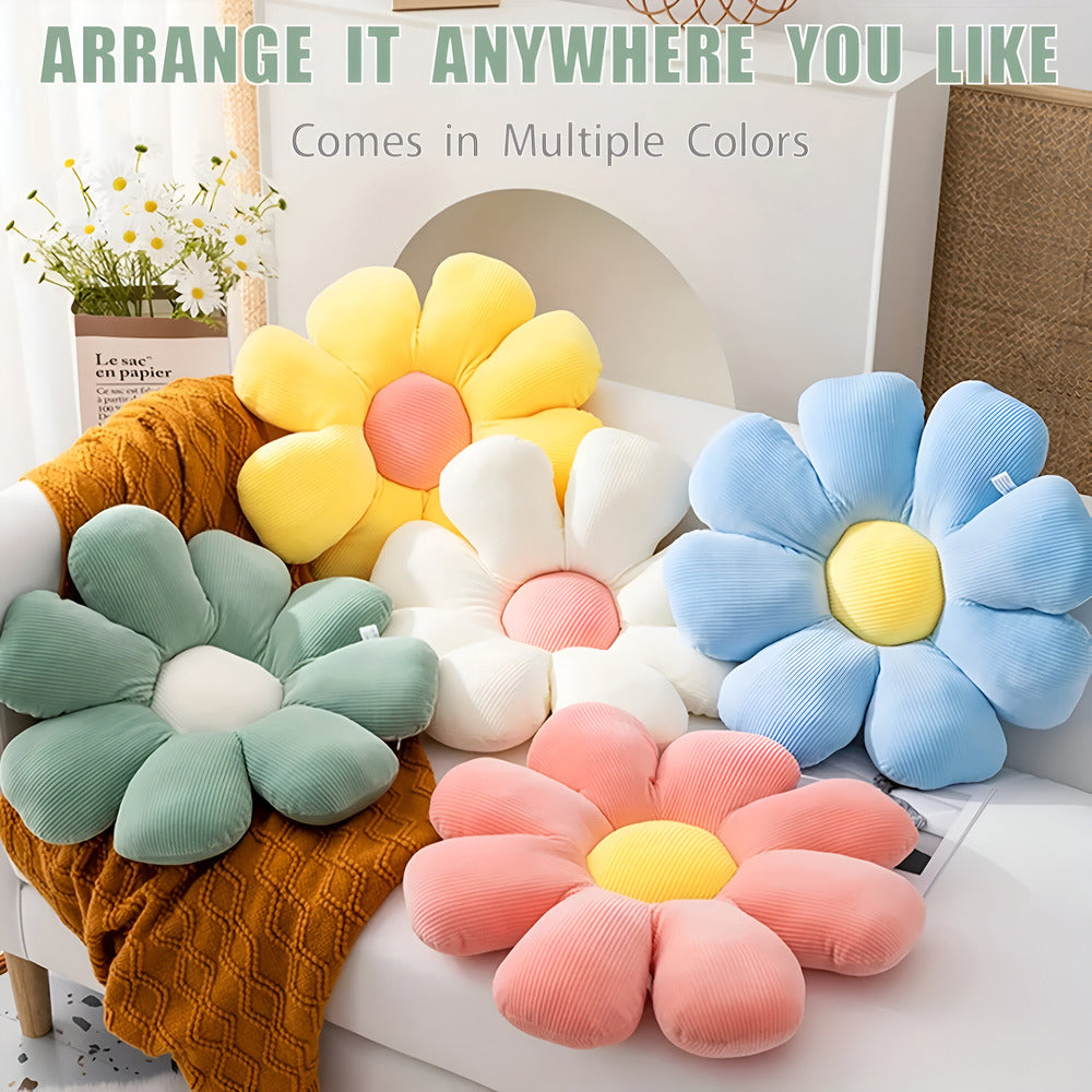 Floral-Shaped Decorative Pillow - Plush Comfort Cushion