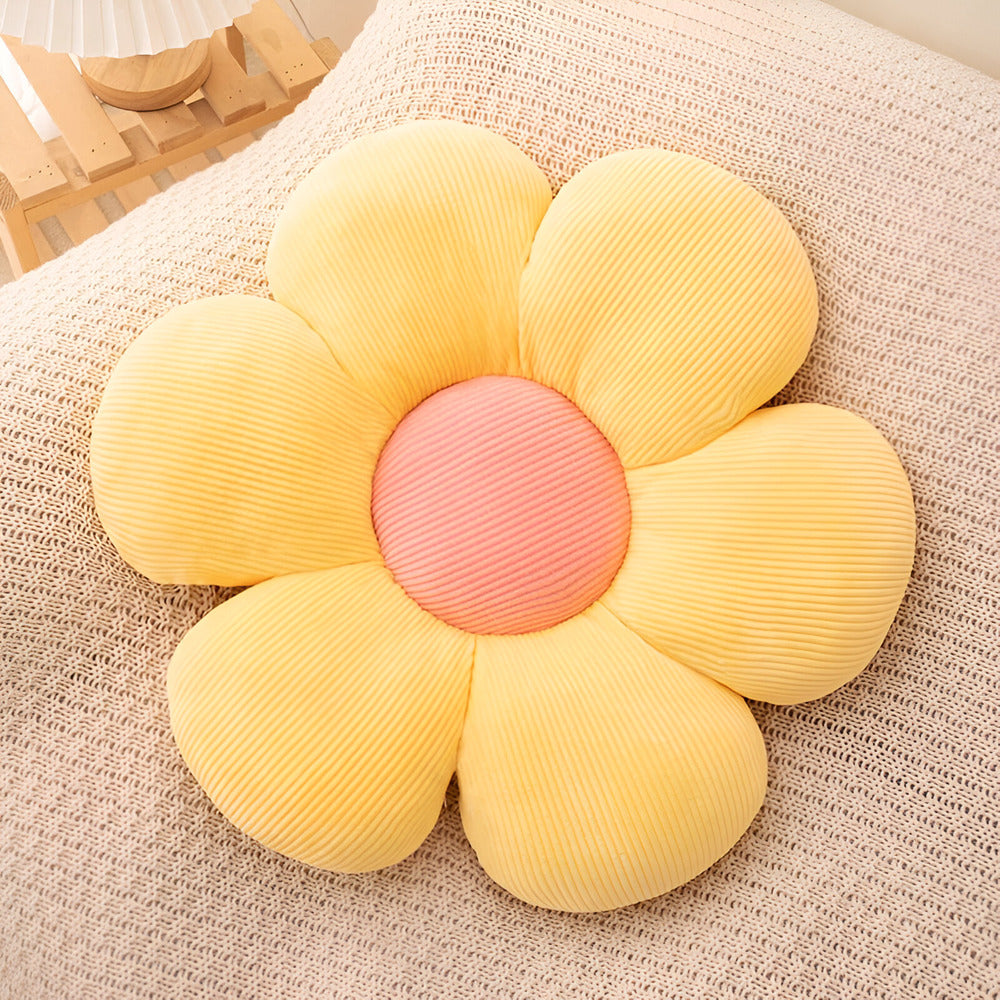 Floral-Shaped Decorative Pillow - Plush Comfort Cushion