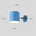 Scandinavian Style Adjustable Wall Light – Pastel Color Design