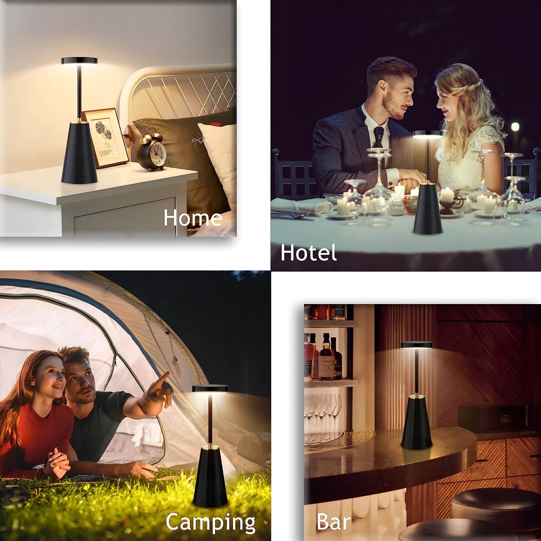 Rechargeable Wireless Table Lamp with Sleek Design