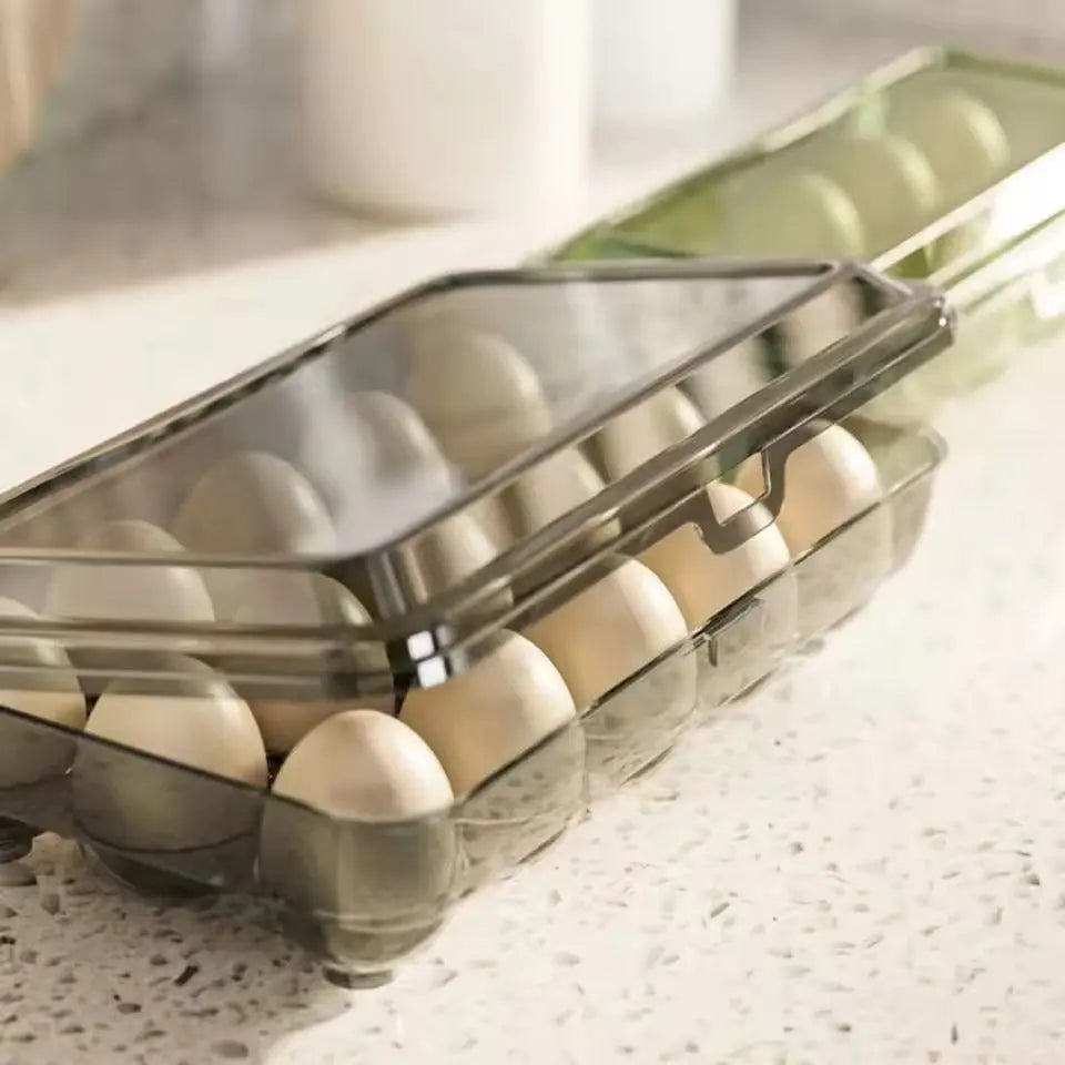 Chic Stackable Egg Holder for Organized Refrigeration
