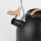 Elegant Stainless Steel Tea Kettle with Whistle