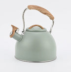Elegant Stainless Steel Tea Kettle with Whistle