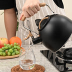 Elegant Stainless Steel Tea Kettle with Whistle