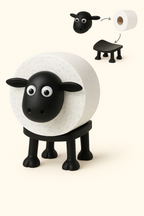 Set of 3 Sheep Design Toilet Paper Holders for Bathroom