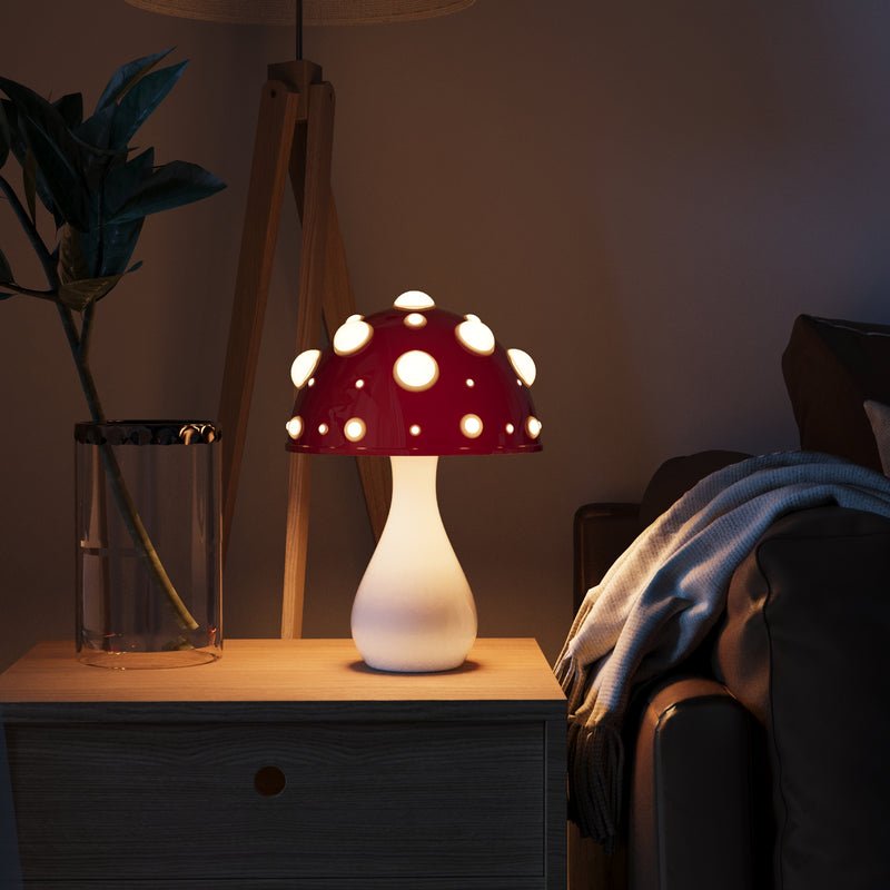 Contemporary Mushroom-Shaped LED Table Light – Inspired by Amanita